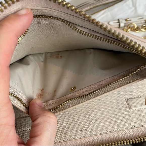 Dagne Dover Original Convertible Clutch Wallet with Shoulder Chain - Linen - Picture 6 of 16